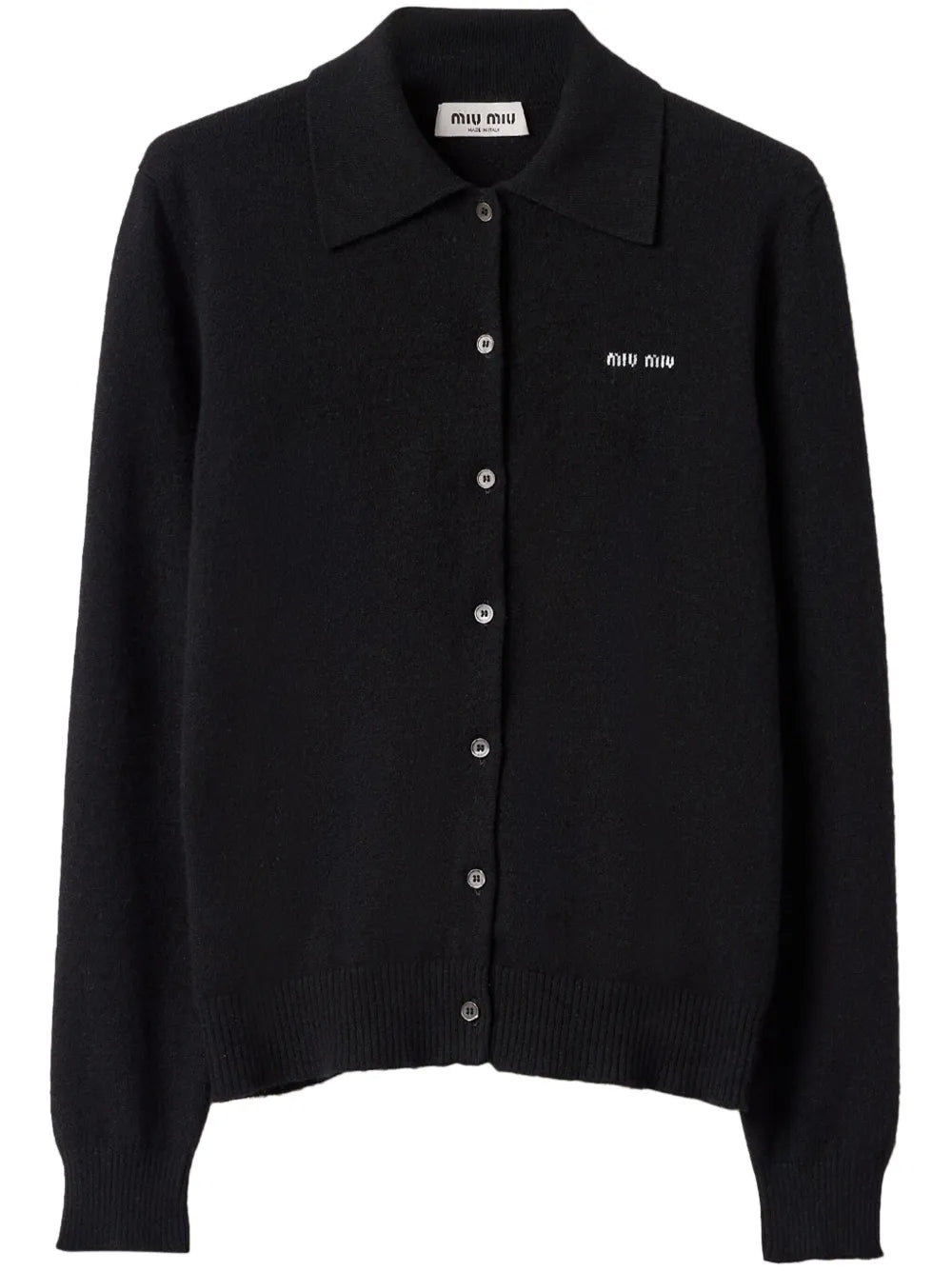 Intarsia-Knit Logo Cardigan
