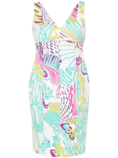 Abstract-Print Mini Dress