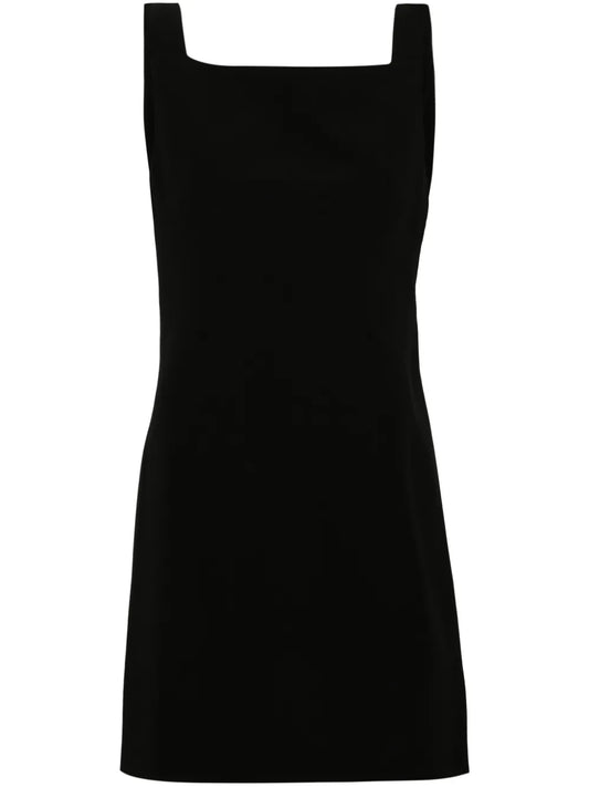 Cowl-Back Crepe Minidress