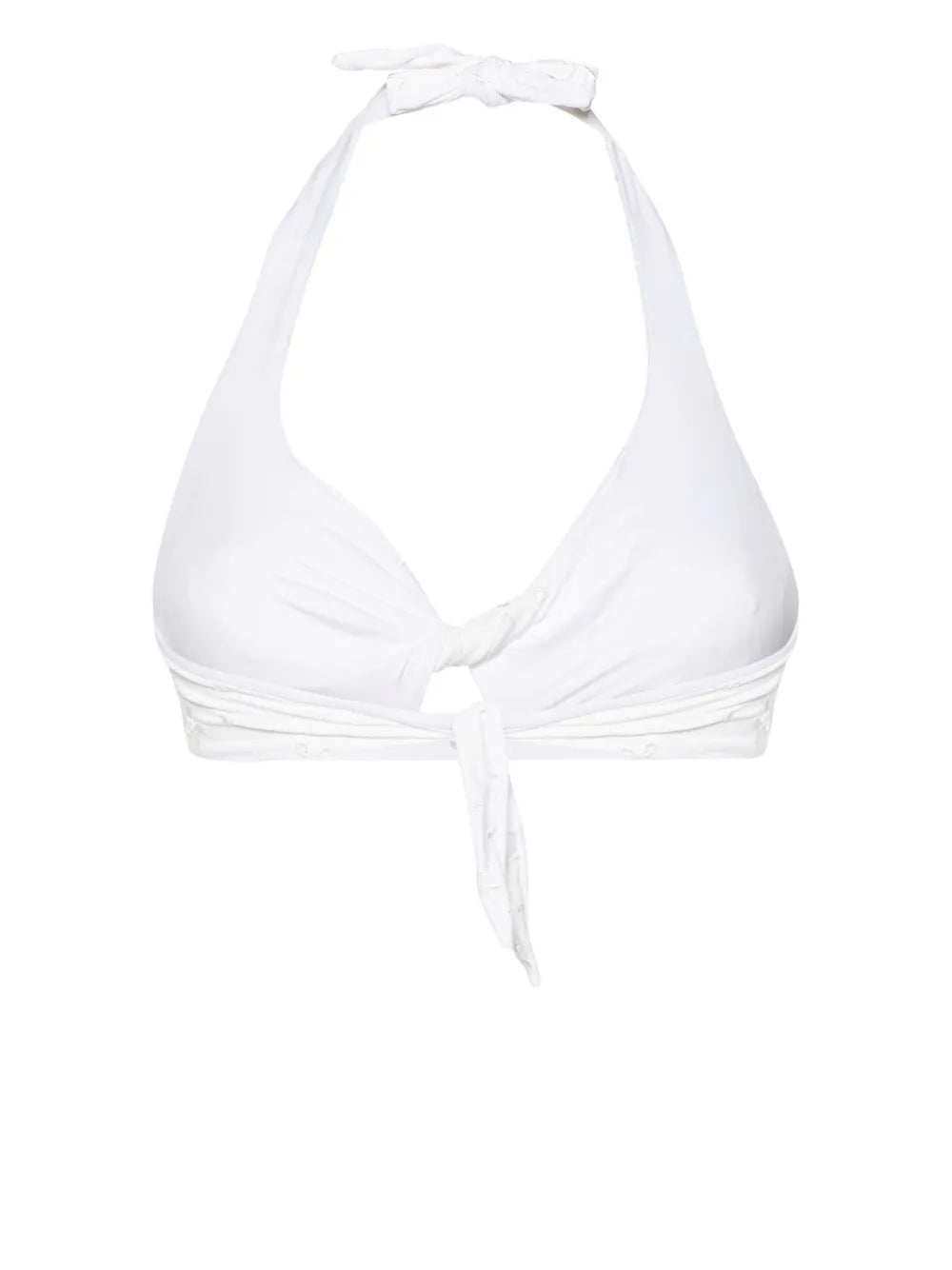Tristan Floral-Embroidered Bikini Top