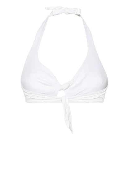 Tristan Floral-Embroidered Bikini Top