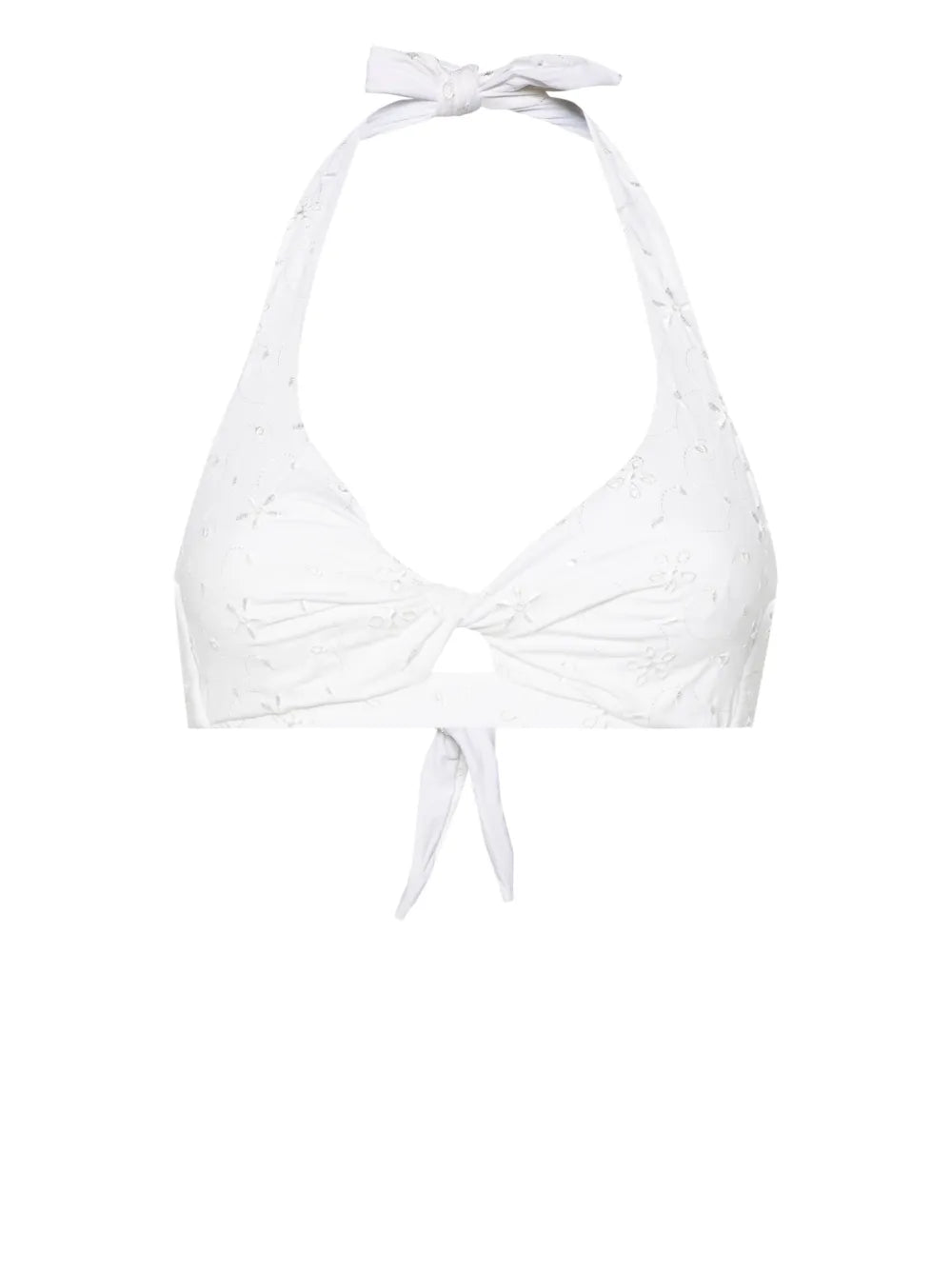 Tristan Floral-Embroidered Bikini Top