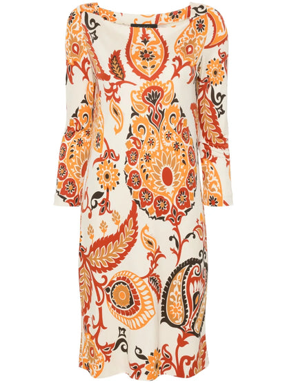 Paisley-Print Dress