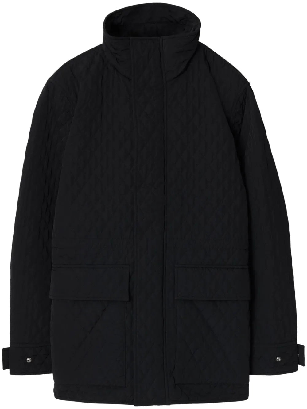 Check-Hood Quilted Jacket