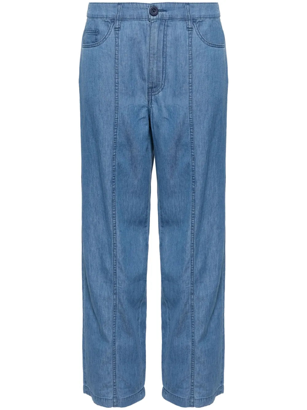 High-Waisted Wide-Legged Trousers