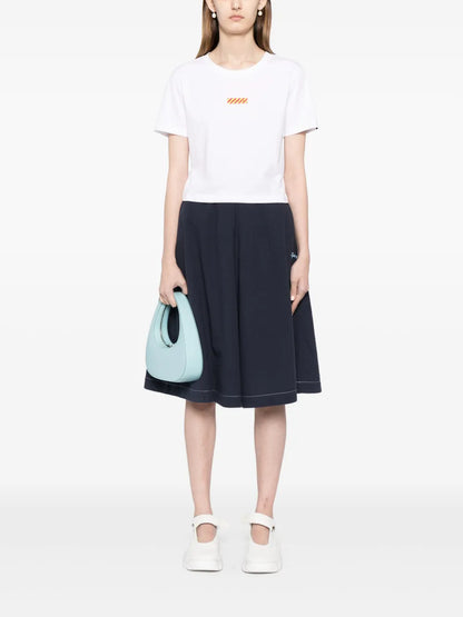 Logo-Printed Cropped T-Shirt