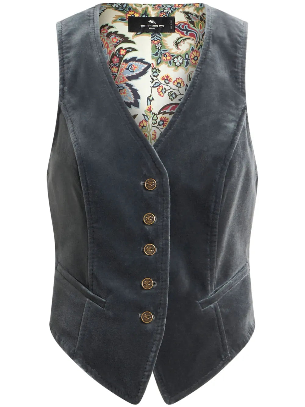V-Neck Velvet Waistcoat