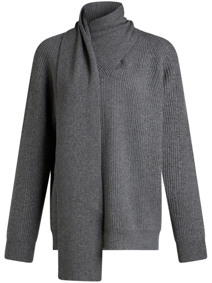 Cashmere Scarf Sweater