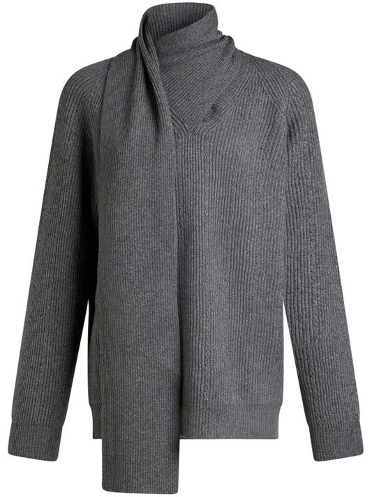 Cashmere Scarf Sweater