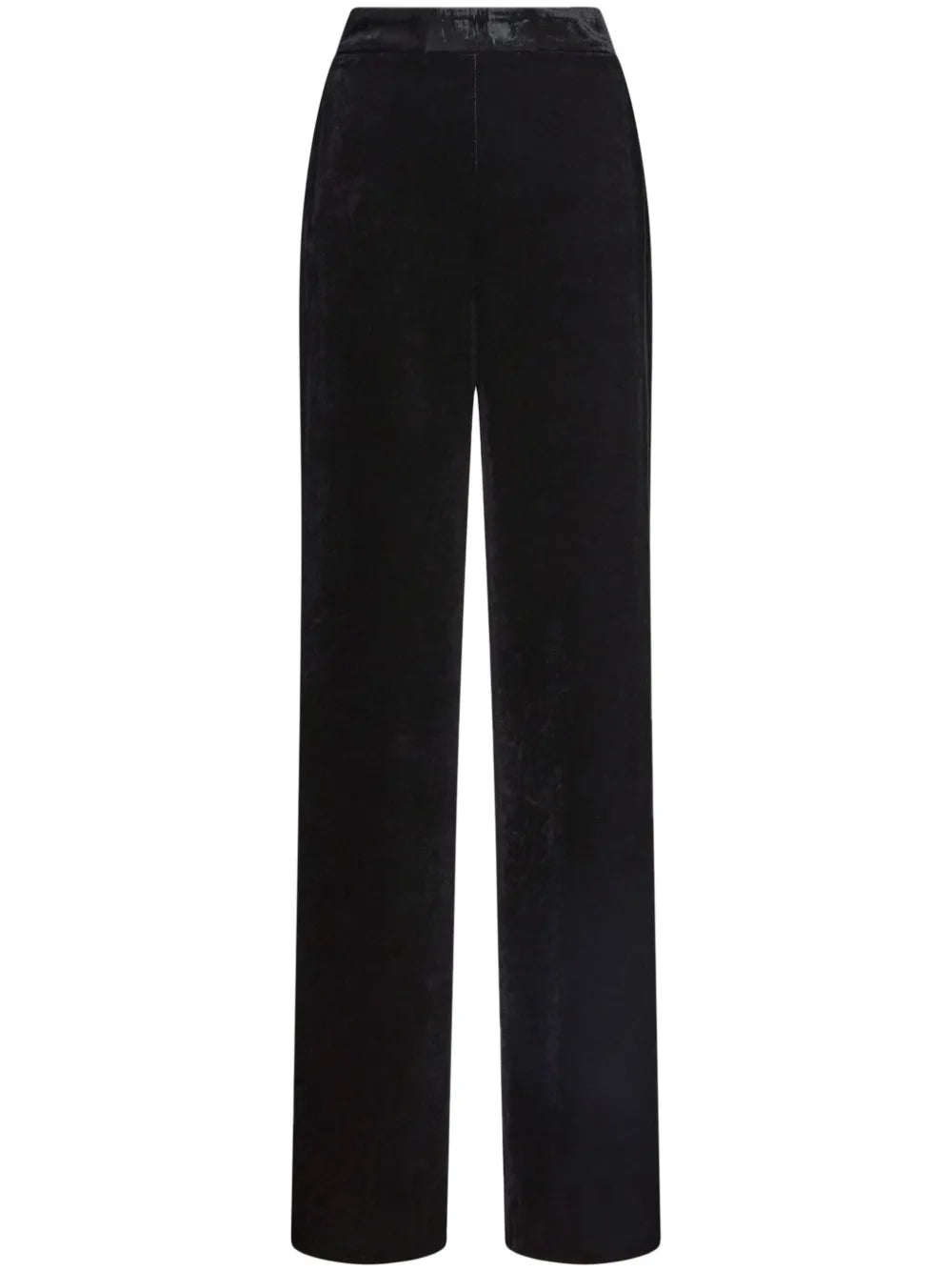 Velvet Straight-Leg Trousers