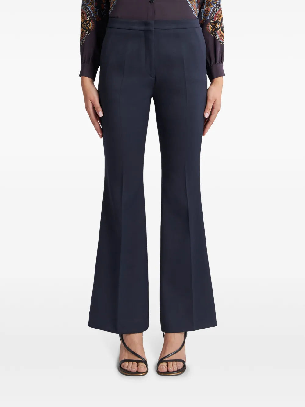 Gabardine Flared Trousers