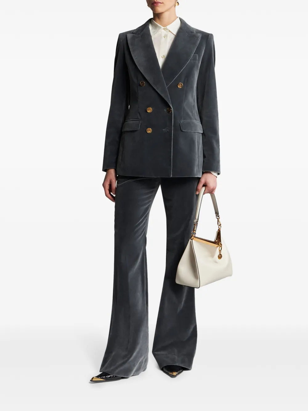 Flared Velvet Trousers