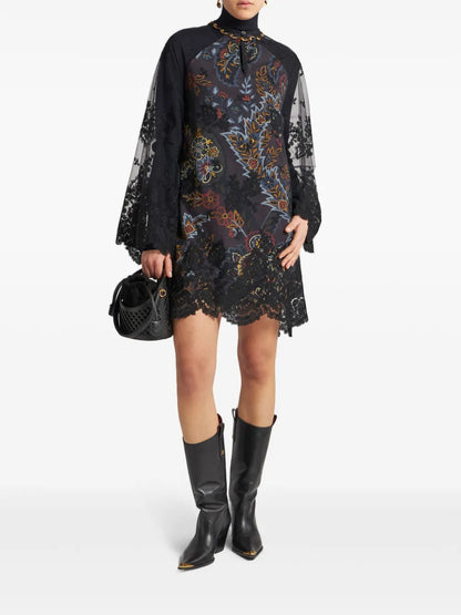 Crepe De Chine Mini Dress