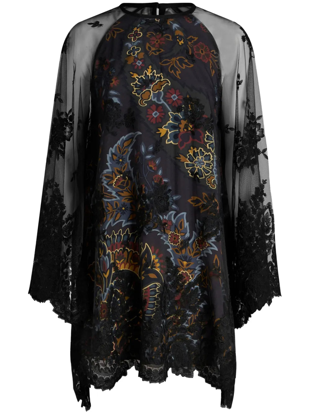 Crepe De Chine Mini Dress