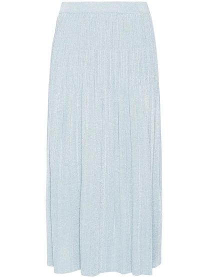 Waverly Lurex-Detail Ribbed Skirt