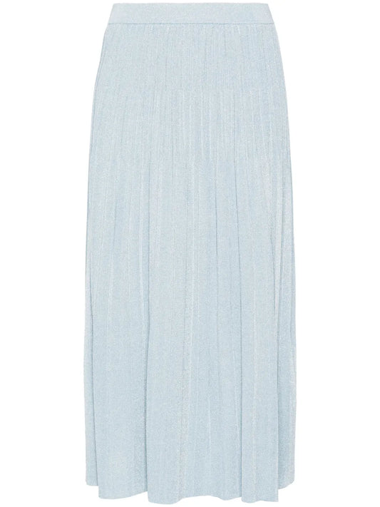 Waverly Lurex-Detail Ribbed Skirt