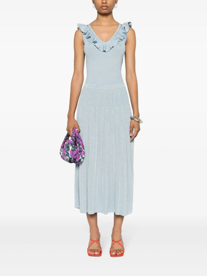 Waverly Lurex-Detail Ribbed Skirt