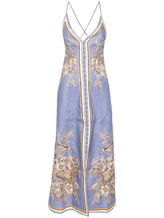 Ottie Linen Maxi Dress