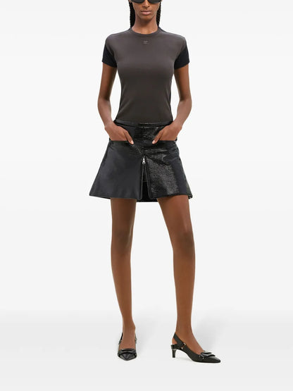 Heritage Coated Miniskirt