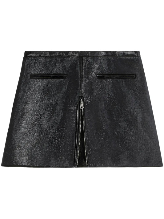 Heritage Coated Miniskirt