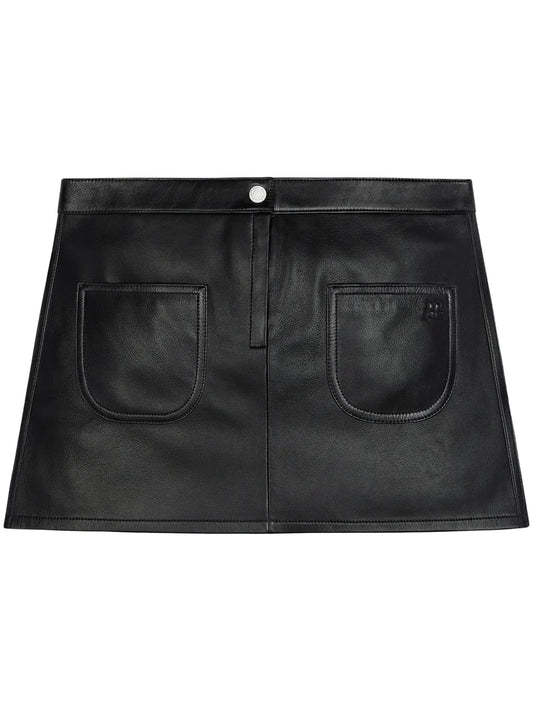 Vintage Leather Mini Skirt