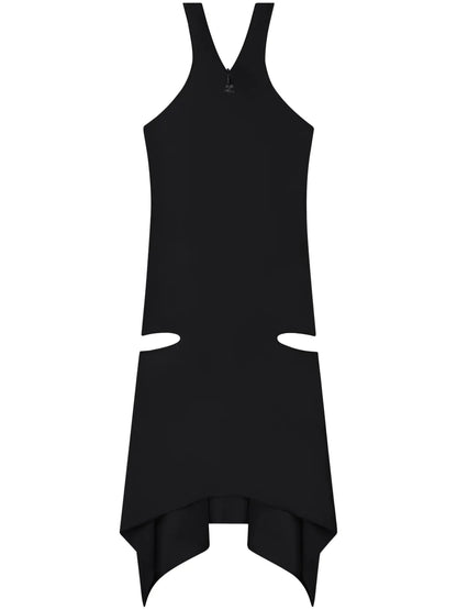Criss-Cross Jersey Mini Dress