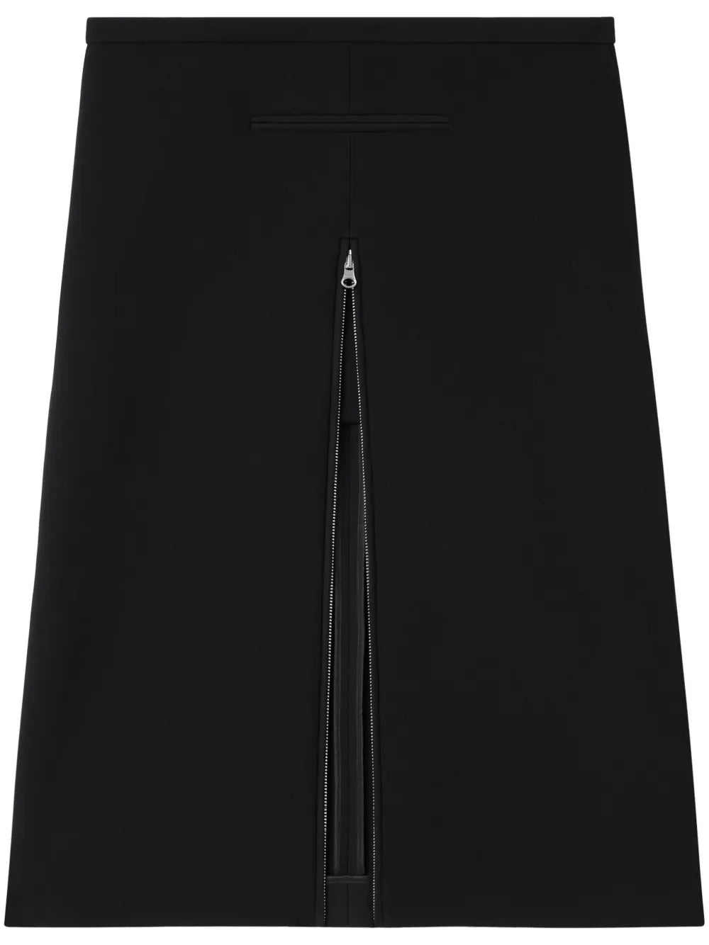 Heritage Crepe-Texture Midi Skirt