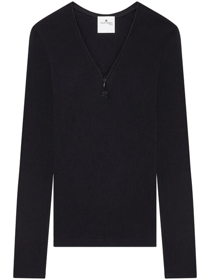 90'S Zip-Neck T-Shirt