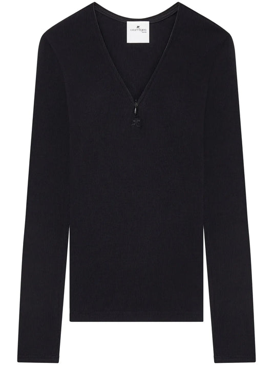 90'S Zip-Neck T-Shirt