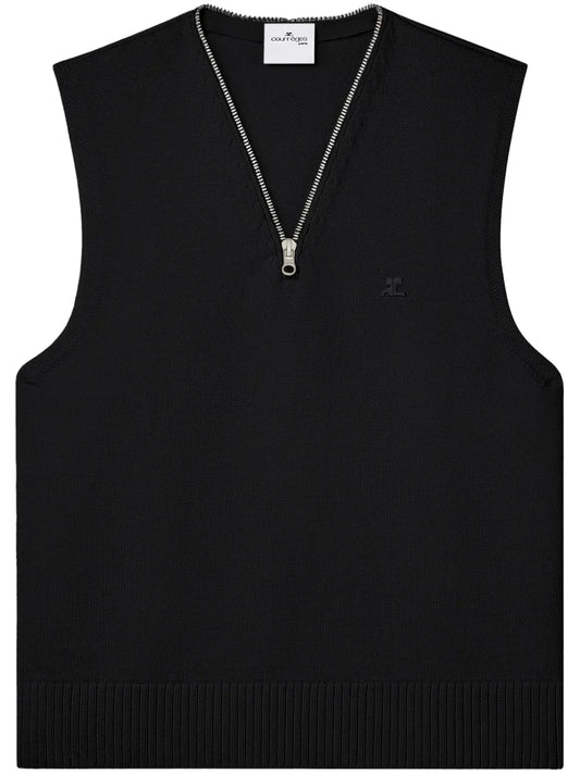 V-Neck Sleeveless Sweater