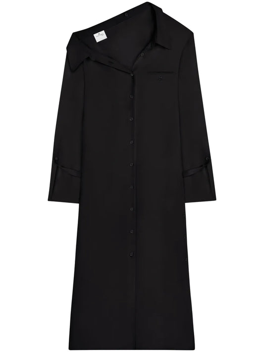 Modular Crepe Shirt Dress
