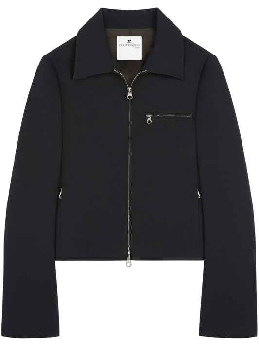 Logo-Embroidered Zip-Fastening Twill Jacket