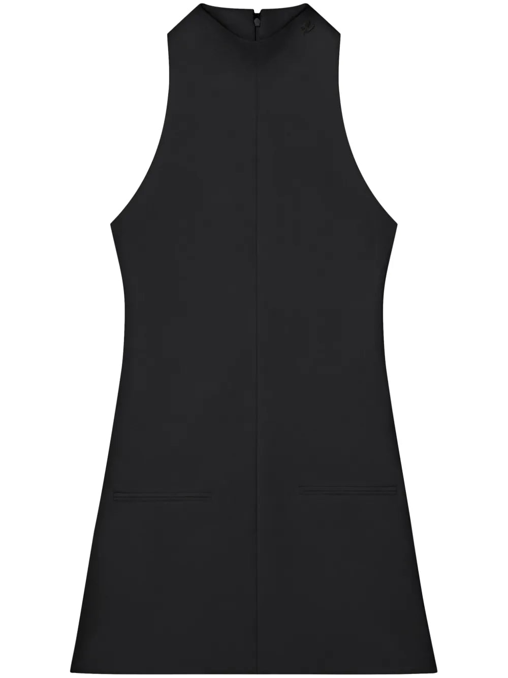 Sleeveless Twill A-Line Dress