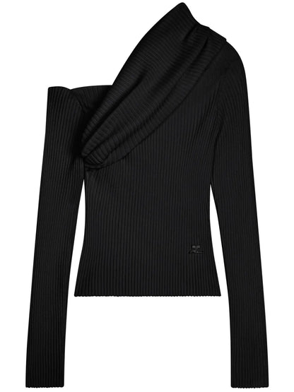 Logo-Embroidered Knitted Jumper