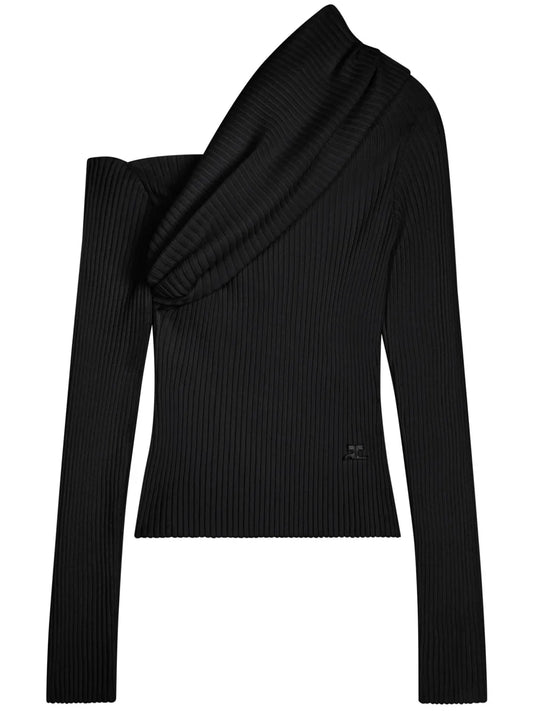 Logo-Embroidered Knitted Jumper
