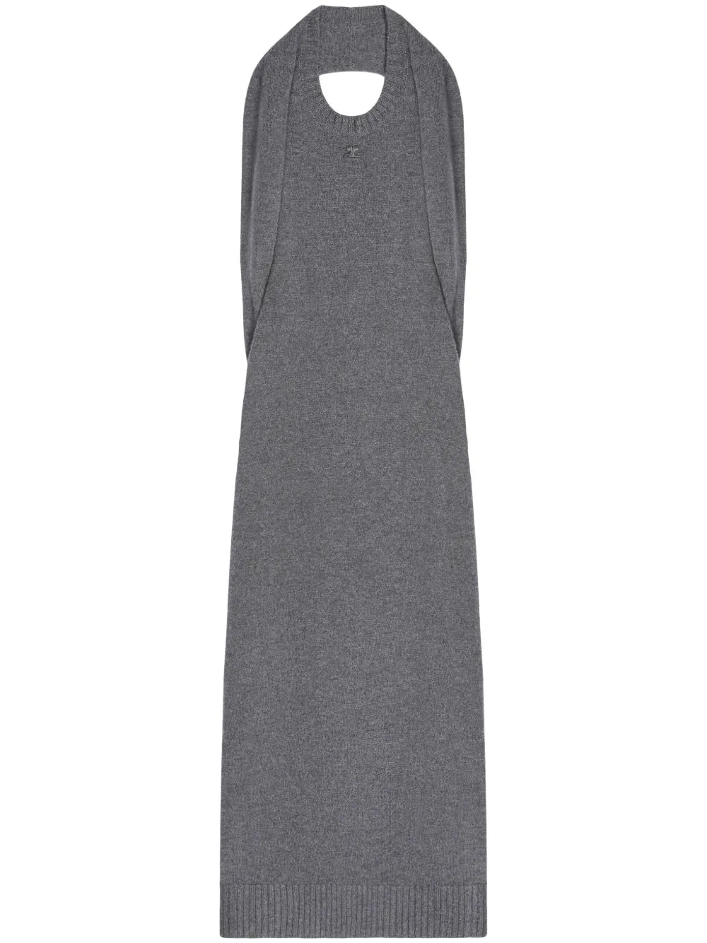 Over The Shoulder Draped Midi Dress
