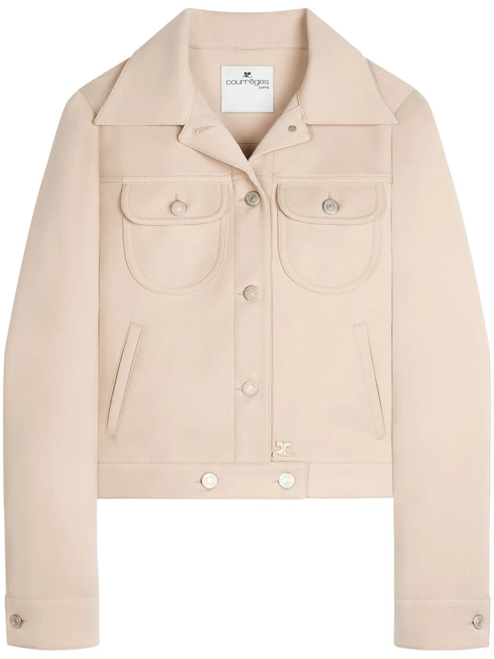 Trucker Button-Fastening Twill Jacket