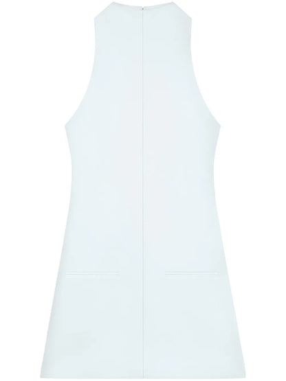 Sleeveless Twill A-Line Dress