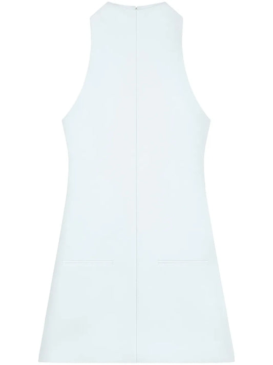 Sleeveless Twill A-Line Dress