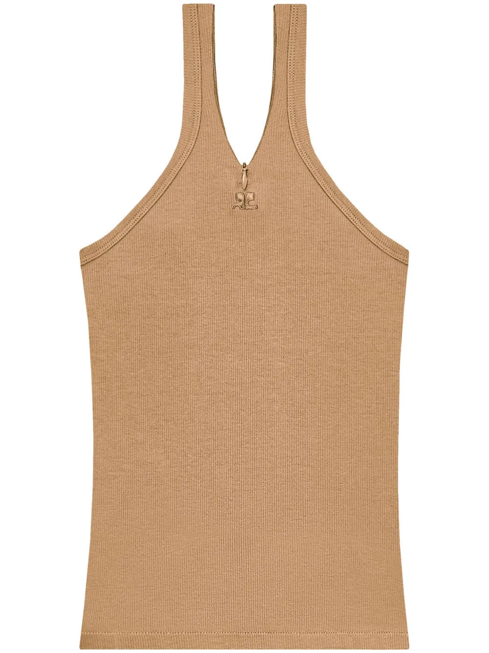 Logo-Embroidered Ribbed Tank Top