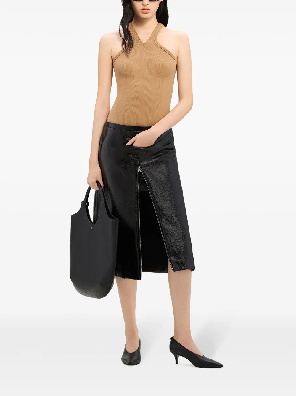 Logo-Embroidered Ribbed Tank Top