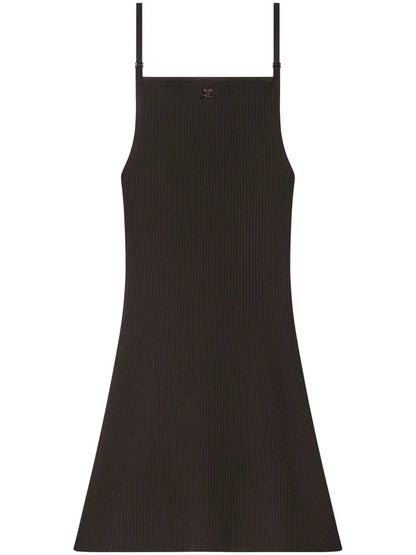 Ribbed-Knit Mini Dress