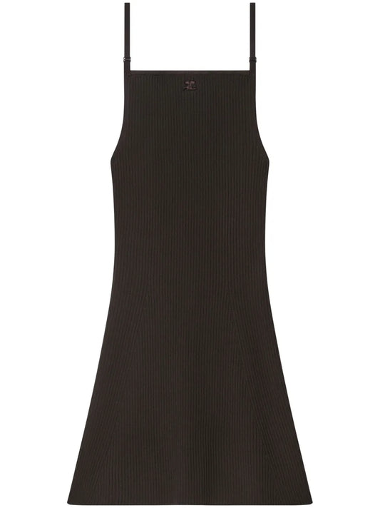 Ribbed-Knit Mini Dress