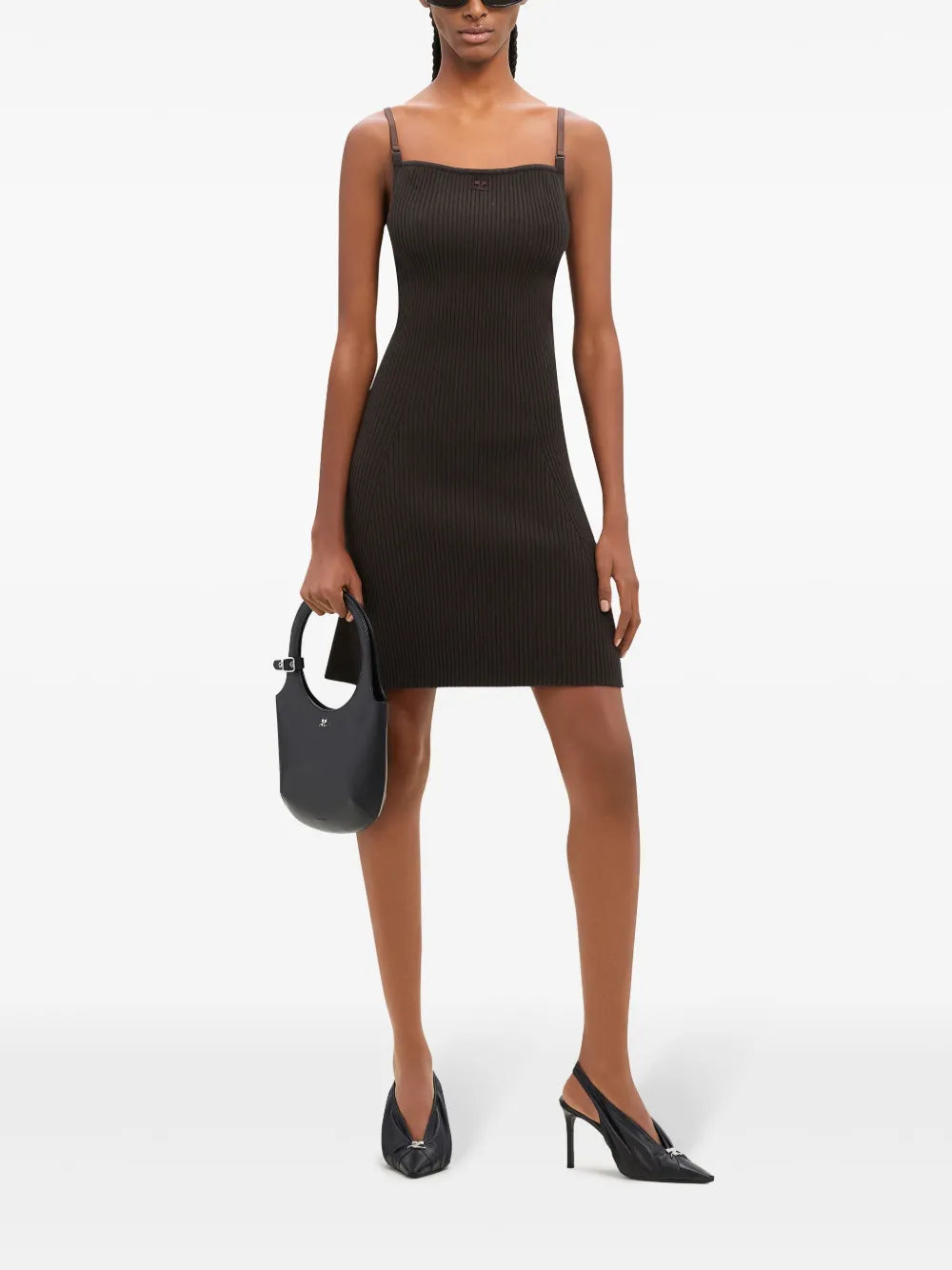 Ribbed-Knit Mini Dress