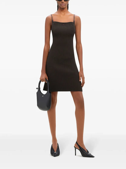 Ribbed-Knit Mini Dress