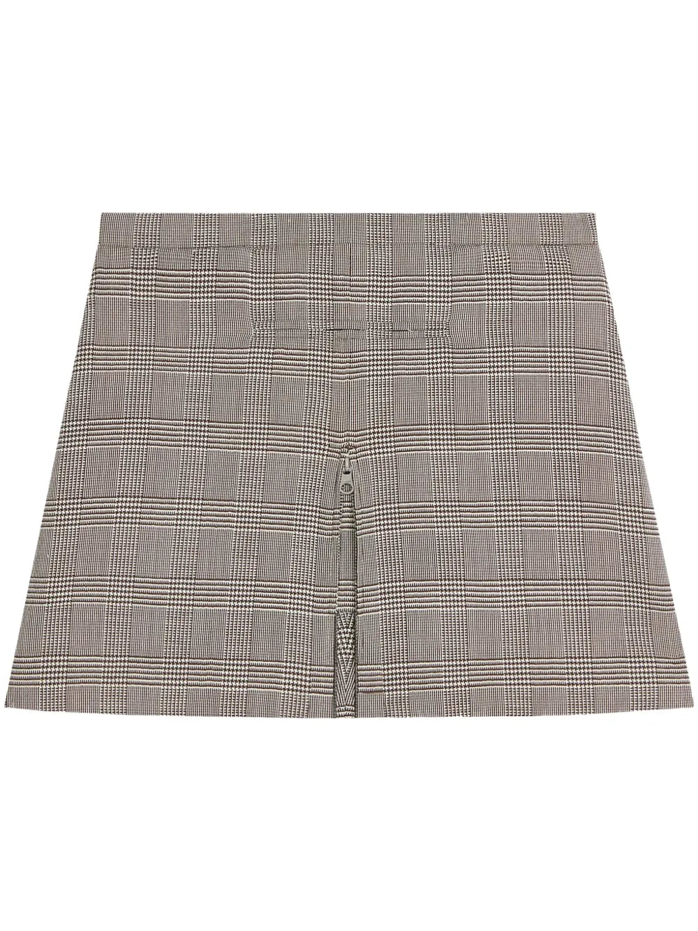 A-Line Checked Miniskirt
