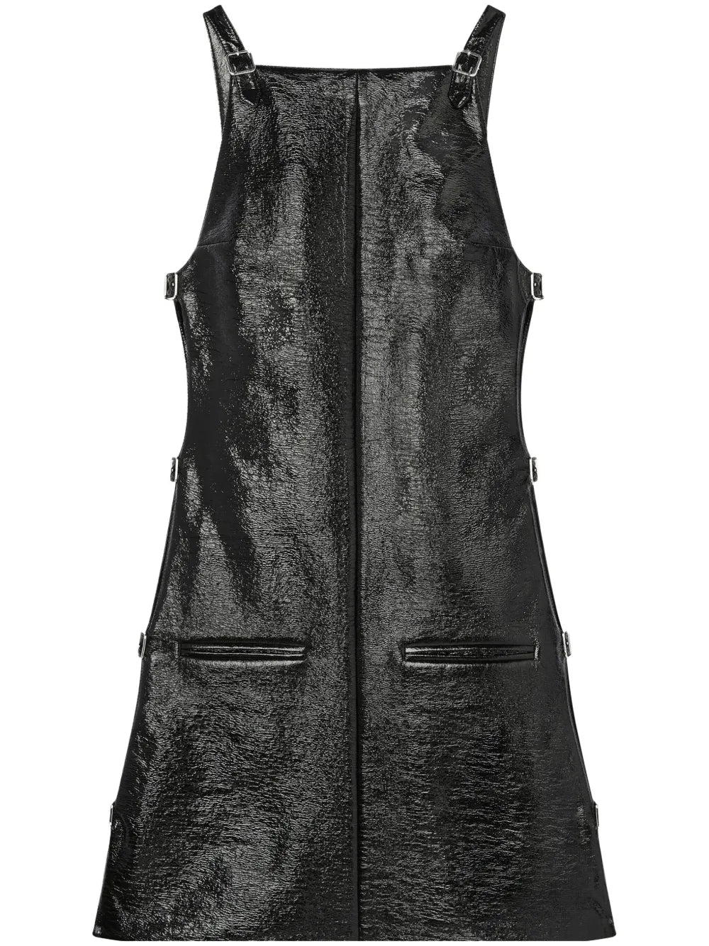 Multi-Strap Vinyl Dress