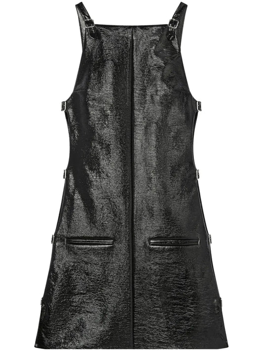 Multi-Strap Vinyl Dress