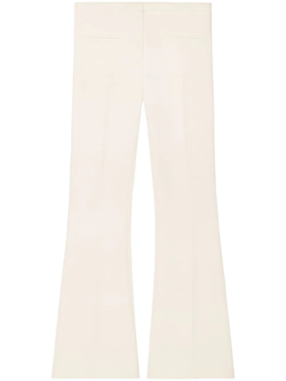 Low-Rise Flared Crepe Trousers