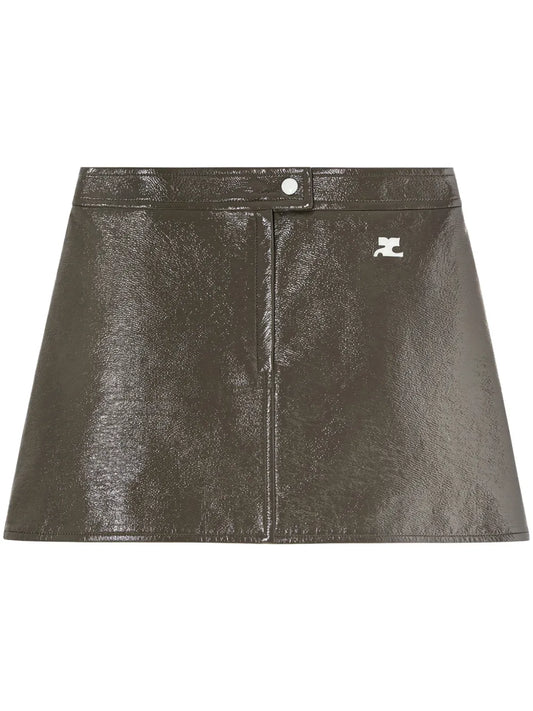 Reedition Vinyl Mini Skirt